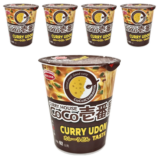 AceCOOK CoCo壱番屋咖哩烏龍麵 (62公克) 濃郁咖哩湯底 粗體烏龍麵, 5入