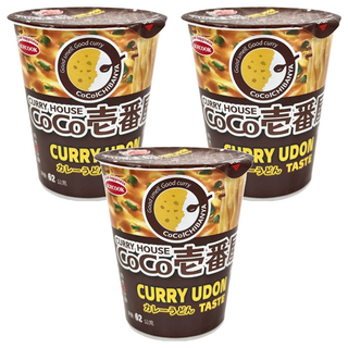 AceCOOK CoCo壱番屋咖哩烏龍麵 (62公克) 濃郁咖哩湯底 粗體烏龍麵, 3入
