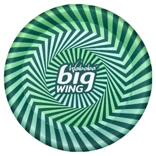 Waboba 螺旋大飛盤，雙面設計，直徑約30公分，適合6歲以上, 綠藍色, 1個