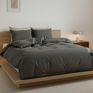 아토앤알로 쉐이프 항균 알러지케어 이불커버, 차콜