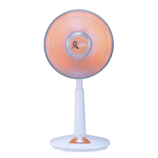 雙星牌 12吋桌立型碳素定時電暖器，傾倒自動斷電，護網面植絨毛，不燙手, TS-1231