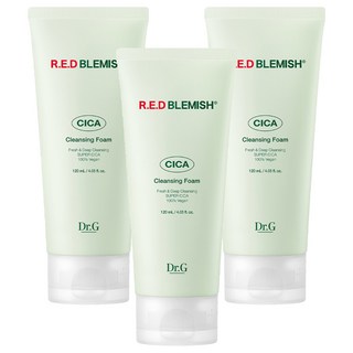Dr.G 紅色瑕疵 Cica 潔面泡沫三重, 3個, 120ml
