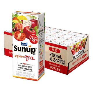 Maeil Sunup 紅色蔬果汁, 200ml, 24入