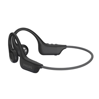 PHILIPS 飛利浦 氣傳導開放式運動耳掛藍牙耳機 原廠保固, TAA1708, 黑色