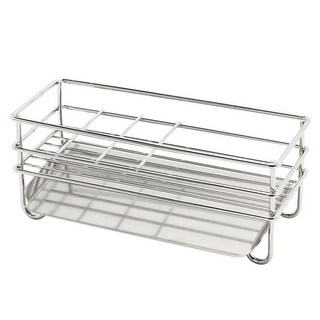 Inex Nuevo 不鏽鋼菜瓜布洗碗精架, 銀色, 1個