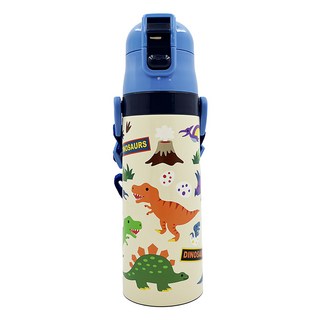 Skater 不鏽鋼直飲超輕量保溫水壺, 恐龍, 470ml, 1個