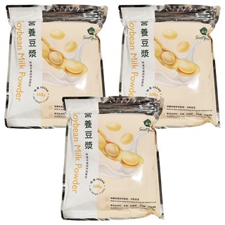 薌園 營養豆漿熟粉，純素，即食，冷熱皆宜，非基因改造黃豆，500g, 3包