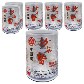 牛頭牌 沙茶醬 萬用料理醬 燉煮燒烤沾醬都適合, 250g, 6罐