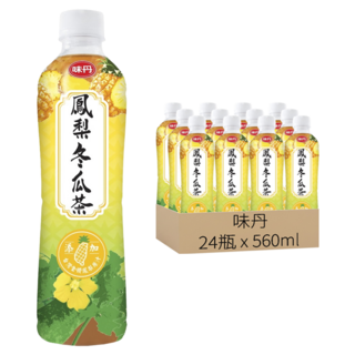 味丹 心茶道 鳳梨冬瓜茶, 24瓶, 560ml