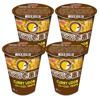 AceCOOK CoCo壱番屋咖哩烏龍麵 (62公克) 濃郁咖哩湯底 粗體烏龍麵, 4入