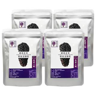 果乾小弟 鮮採桑椹乾 口味甘甜 果香濃郁 黑桑椹製成 營養價值高 解饞泡茶兩相宜, 65g, 4包
