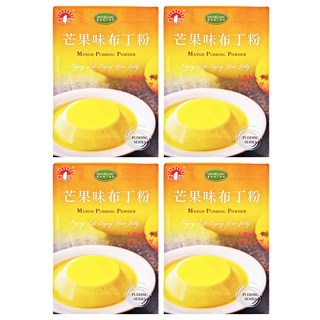 新光洋菜 芒果味布丁粉, 100g, 4盒