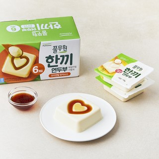 풀무원 한끼 연두부 + 오리엔탈 유자 소스 6개입, 708g, 1세트