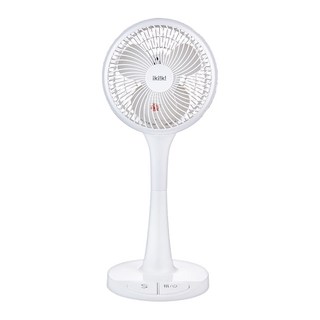 ikiiki 伊崎家電 360度 陀螺循環立扇 白色, IK-EF7002