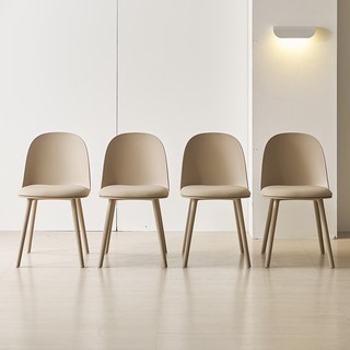 제이픽스 MJ 식탁의자, 브라운, 4개