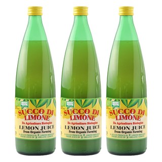 유로푸드 유기농 레몬 쥬스, 1L, 3개
