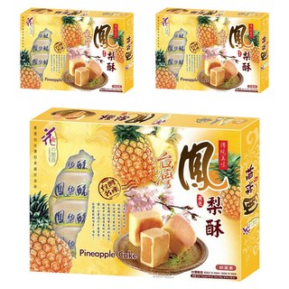 花之戀語 台灣鳳梨酥, 250g, 原產地台灣, 3盒