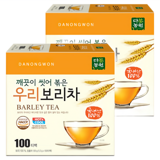 Danongwon 熟麥茶 Set, 1.2g, 100包, 2盒