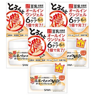 SANA 莎娜 豆乳美肌 多效保濕凝膠霜, 100g, 3盒