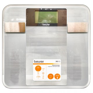 Beurer 德國博依 身體組成體脂計, 可測量體重/體脂率/肌肉率/水份率/BMI值, BG 13, 1個
