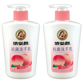依必朗抗菌洗手乳，添加Chlorhexidine抗菌配方，蜜桃香，350ml, 2瓶