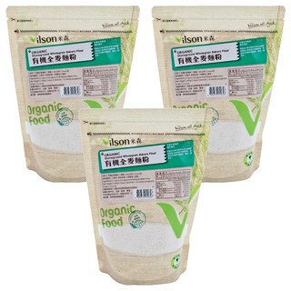 Vilson 米森 有機全麥麵粉, 500g, 3包