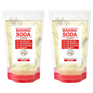 加倍潔 碗盤液體小蘇打補充包 重油汙專用 自然純淨食品級 有機檸檬酸, 800g, 2包