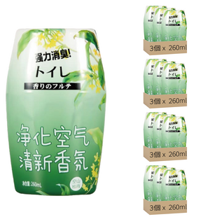 LIQUID AIR 浴室香氛 Set 6個, Y741 NS_Y741, 260ml, 森林/海洋/白桃/葡萄/桂雨, 289g, 12個