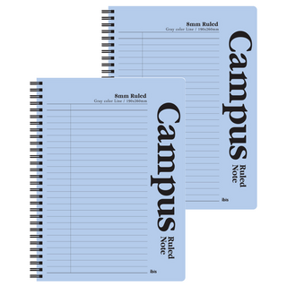 아이비스 캠퍼스 PP 노트 12653, 블루, 2개