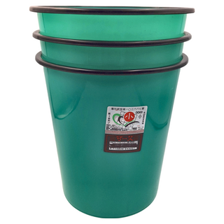 震嶸塑膠 小可艾紙林 垃圾桶3件組, 綠色