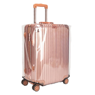 行李箱保護套 防水耐磨 透明黑邊 適用於20/24/26/28吋行李箱, 30吋