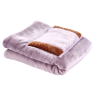 FJ WB2恆溫加熱披肩毯 快速加熱 USB接口 卡扣設計 易拆清潔, 31.5 x 36.5 x 5cm, 粉色