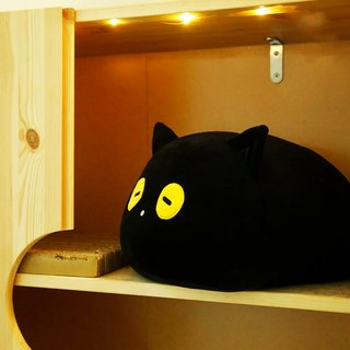 黃阿瑪的後宮生活 Socles 麻糬抱枕 35 x 20公分, 大 33 x 25 x 20cm, Socles 黑色