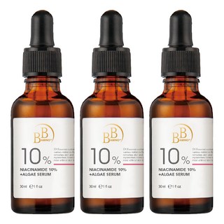 BB AMINO 科研 10%煙醯胺 + 發光藻嫩白精華 高濃度 緊緻肌膚 30mL, 3瓶