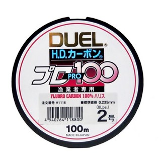DUEL H.D. CARBON PRO100S 碳纖線 子線 #10 H1203 100m, 1個