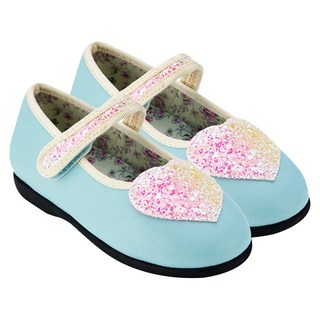 Bimbobimba 女童愛心亮片瑪莉珍鞋