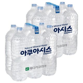 아쿠아시스 무라벨 생수, 2L, 12개