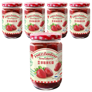 義美 草莓果粒醬, 300g, 5罐