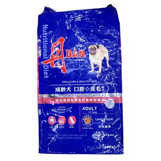 DAN 丹 成齡犬 口腔+皮毛配方 羊肉鱈魚蘋果 添加台灣虱目魚萃取精華, 羊肉蘋果, 20lb, 1袋
