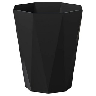 小麥購物 鑽石面垃圾桶 3個, 大(29.5 x 15.4 x 21.3cm), 時尚黑, 3個