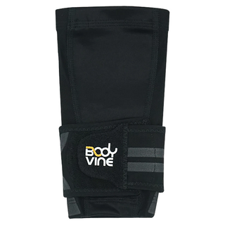 BODYVINE 巴迪蔓 超肌感貼紮護肘 提供穩固的伸腕肌群支撐 透薄吸濕排汗 抗UV 50+防曬係數, L(26~30cm), 灰色, 1個