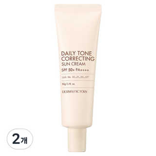 DermaFactory 每日潤色防曬乳 SPF50+ PA++++, 50g, 2個