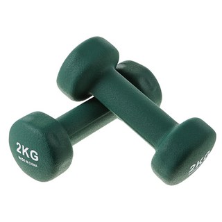 comet 經典款防滑啞鈴, 2個, 綠色