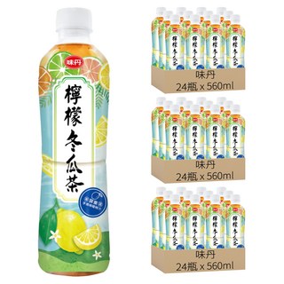 味丹 檸檬冬瓜茶, 560ml, 72瓶