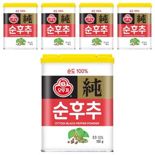 OTTOGI 不倒翁 胡椒粉, 100g, 5罐