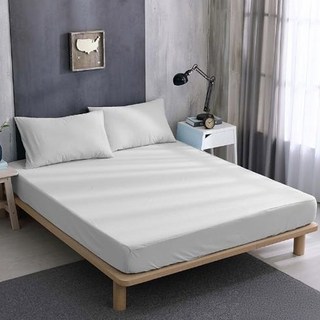 Ishur 伊舒爾 3m 銀離子防水保潔墊三件組 防水透氣 3M防潑水技術, 石墨烯, 加大6尺, 淺灰