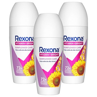 Rexona 蕊娜 制汗爽身香體露 淨亮制汗, 45ml, 3瓶
