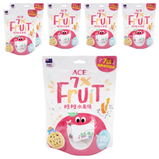ACE 斑斑水果條 百香果+奇亞籽 90g 寶寶天然水果零食 富含膳食纖維, 6袋