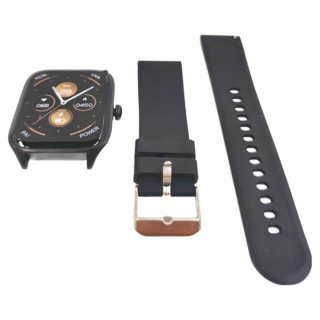 Apollo Life 阿波羅 City19Pro智慧手錶 1.96吋超大螢幕 生活防水 金屬錶框 訊息通知, 黑色, 1個