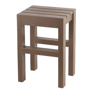 HOUSE 好室喵 巧木方型椅 CH00136, 深咖啡色, 1個